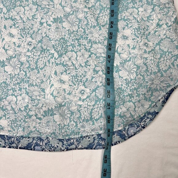 Hyacinth House Tuckernuck Bowen Dress Mini Tunic Two-Toned Blue Floral Small - Picture 5 of 11